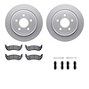 4512-56016 Geospec Brake Rotors w/5000 Advanced Brake Pads Kit & Hardware, 2003-2011 Ford/Lincoln/Mercury/Mazda, Position: Rear - image 1