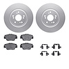 4512-58027 Geospec Brake Rotors w/5000 Advanced Brake Pads Kit & Hardware, 1997-2005 Acura/Honda, Position: Rear - image 1