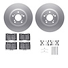 4512-58036 Geospec Brake Rotors w/5000 Advanced Brake Pads Kit & Hardware, 2005-2012 Acura/Honda, Position: Front - image 1