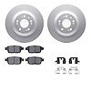 4512-58038 Geospec Brake Rotors w/5000 Advanced Brake Pads Kit & Hardware, 2009-2014 Acura/Honda, Position: Rear - image 1