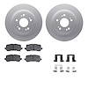 4512-58039 Geospec Brake Rotors w/5000 Advanced Brake Pads Kit & Hardware, 2014-2020 Acura/Honda, Position: Rear - image 1