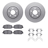 4512-58040 Geospec Brake Rotors w/5000 Advanced Brake Pads Kit & Hardware, 2014-2020 Acura/Honda, Position: Front - image 1