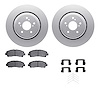4512-58041 Geospec Brake Rotors w/5000 Advanced Brake Pads Kit & Hardware, 2015-2020 Acura/Honda, Position: Front - image 1