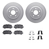 4512-58048 Geospec Brake Rotors w/5000 Advanced Brake Pads Kit & Hardware, 2017-2020 Acura/Honda, Position: Rear - image 1