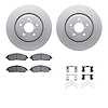 4512-58049 Geospec Brake Rotors w/5000 Advanced Brake Pads Kit & Hardware, 2017-2020 Acura/Honda, Position: Front - image 1