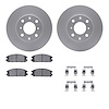 4512-59097 Geospec Brake Rotors w/5000 Advanced Brake Pads Kit & Hardware, 1986-1989 Acura/Honda, Position: Front - image 1