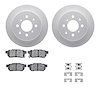 4512-59099 Geospec Brake Rotors w/5000 Advanced Brake Pads Kit & Hardware, 1989-1989 Acura/Honda, Position: Rear - image 1