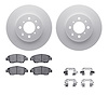 4512-59105 Geospec Brake Rotors w/5000 Advanced Brake Pads Kit & Hardware, 1993-1997 Acura/Honda, Position: Front - image 1