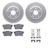 4512-59124 Geospec Brake Rotors w/5000 Advanced Brake Pads Kit & Hardware, 2000-2009 Acura/Honda, Position: Rear - image 1