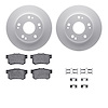 4512-59125 Geospec Brake Rotors w/5000 Advanced Brake Pads Kit & Hardware, 2003-2008 Acura/Honda, Position: Rear - image 1
