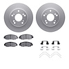 4512-59128 Geospec Brake Rotors w/5000 Advanced Brake Pads Kit & Hardware, 2006-2011 Acura/Honda, Position: Front - image 1