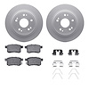 4512-59131 Geospec Brake Rotors w/5000 Advanced Brake Pads Kit & Hardware, 2008-2017 Acura/Honda, Position: Rear - image 1