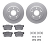 4512-59136 Geospec Brake Rotors w/5000 Advanced Brake Pads Kit & Hardware, 2011-2015 Acura/Honda, Position: Rear - image 1