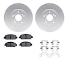 4512-59142 Geospec Brake Rotors w/5000 Advanced Brake Pads Kit & Hardware, 2014-2017 Acura/Honda, Position: Front - image 1