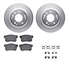 4512-59146 Geospec Brake Rotors w/5000 Advanced Brake Pads Kit & Hardware, 1995-1998 Acura/Honda, Position: Rear - image 1