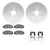 4512-59148 Geospec Brake Rotors w/5000 Advanced Brake Pads Kit & Hardware, 1998-2002 Acura/Honda, Position: Front - image 1