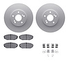 4512-59154 Geospec Brake Rotors w/5000 Advanced Brake Pads Kit & Hardware, 1999-2004 Acura/Honda, Position: Front - image 1