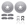 4512-59157 Geospec Brake Rotors w/5000 Advanced Brake Pads Kit & Hardware, 1999-2014 Acura/Honda, Position: Front - image 1