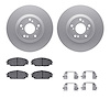 4512-59160 Geospec Brake Rotors w/5000 Advanced Brake Pads Kit & Hardware, 2002-2007 Acura/Honda, Position: Front - image 1