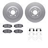 4512-59162 Geospec Brake Rotors w/5000 Advanced Brake Pads Kit & Hardware, 2005-2015 Acura/Honda, Position: Front - image 1