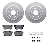 4512-59163 Geospec Brake Rotors w/5000 Advanced Brake Pads Kit & Hardware, 2002-2004 Acura/Honda, Position: Rear - image 1