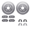4512-59165 Geospec Brake Rotors w/5000 Advanced Brake Pads Kit & Hardware, 2002-2004 Acura/Honda, Position: Rear - image 1