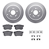 4512-59167 Geospec Brake Rotors w/5000 Advanced Brake Pads Kit & Hardware, 2007-2012 Acura/Honda, Position: Rear - image 1