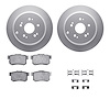4512-59168 Geospec Brake Rotors w/5000 Advanced Brake Pads Kit & Hardware, 2005-2018 Acura/Honda, Position: Rear - image 1