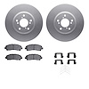 4512-59171 Geospec Brake Rotors w/5000 Advanced Brake Pads Kit & Hardware, 2006-2014 Acura/Honda, Position: Front - image 1