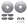 4512-59172 Geospec Brake Rotors w/5000 Advanced Brake Pads Kit & Hardware, 2006-2014 Acura/Honda, Position: Rear - image 1