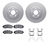 4512-59177 Geospec Brake Rotors w/5000 Advanced Brake Pads Kit & Hardware, 2011-2014 Acura/Honda, Position: Front - image 1