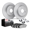 4512-59187 Geospec Brake Rotors w/5000 Advanced Brake Pads Kit & Hardware, Fits Select Acura/Honda, Position: Rear - image 2