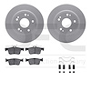 4512-59209 Geospec Brake Rotors w/5000 Advanced Brake Pads Kit & Hardware, 2018-2020 Acura/Honda, Position: Rear - image 1