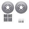 4512-63117 Geospec Brake Rotors w/5000 Advanced Brake Pads Kit & Hardware, 1967-1991 Mercedes-Benz, Position: Rear - image 1