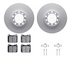 4512-63120 Geospec Brake Rotors w/5000 Advanced Brake Pads Kit & Hardware, 1979-1985 Mercedes-Benz, Position: Front - image 1