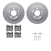 4512-63124 Geospec Brake Rotors w/5000 Advanced Brake Pads Kit & Hardware, 1987-2000 Mercedes-Benz, Position: Rear - image 1
