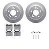 4512-63126 Geospec Brake Rotors w/5000 Advanced Brake Pads Kit & Hardware, 1984-1995 Mercedes-Benz, Position: Rear - image 1