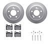 4512-63128 Geospec Brake Rotors w/5000 Advanced Brake Pads Kit & Hardware, 1986-1993 Mercedes-Benz, Position: Rear - image 1
