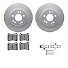 4512-63130 Geospec Brake Rotors w/5000 Advanced Brake Pads Kit & Hardware, 1986-1989 Mercedes-Benz, Position: Front - image 1