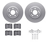 4512-63132 Geospec Brake Rotors w/5000 Advanced Brake Pads Kit & Hardware, 1990-1998 Mercedes-Benz, Position: Front - image 1