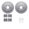 4512-63133 Geospec Brake Rotors w/5000 Advanced Brake Pads Kit & Hardware, 1991-1999 Mercedes-Benz, Position: Front - image 1