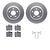 4512-63137 Geospec Brake Rotors w/5000 Advanced Brake Pads Kit & Hardware, 2000-2003 Mercedes-Benz, Position: Rear - image 1