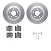4512-63142 Geospec Brake Rotors w/5000 Advanced Brake Pads Kit & Hardware, 2001-2002 Mercedes-Benz, Position: Rear - image 1