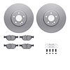 4512-63148 Geospec Brake Rotors w/5000 Advanced Brake Pads Kit & Hardware, 2000-2006 Multiple Makes/Models, Position: Front - image 1