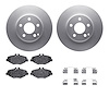 4512-63154 Geospec Brake Rotors w/5000 Advanced Brake Pads Kit & Hardware, 2003-2009 Mercedes-Benz, Position: Front - image 1