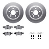 4512-63159 Geospec Brake Rotors w/5000 Advanced Brake Pads Kit & Hardware, 2003-2017 Mercedes-Benz, Position: Rear