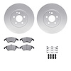 4512-63184 Geospec Brake Rotors w/5000 Advanced Brake Pads Kit & Hardware, 2008-2020 Mercedes-Benz, Position: Front - image 1