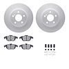 4512-63186 Geospec Brake Rotors w/5000 Advanced Brake Pads Kit & Hardware, 2008-2012 Mercedes-Benz, Position: Rear - image 1