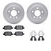 4512-63188 Geospec Brake Rotors w/5000 Advanced Brake Pads Kit & Hardware, 2006-2011 Mercedes-Benz, Position: Rear - image 1