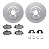 4512-63196 Geospec Brake Rotors w/5000 Advanced Brake Pads Kit & Hardware, 2012-2016 Mercedes-Benz, Position: Rear - image 1
